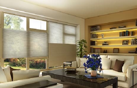 Motorized Top Down Bottom Up Cellular Shades